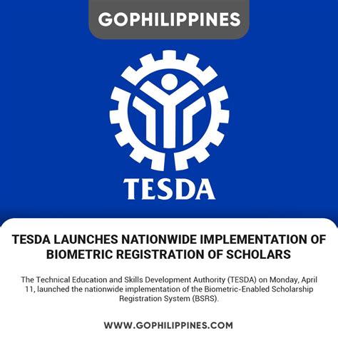 bsrs.tesda.gov.ph.mfa|TESDA launches nationwide implementation of biometric registration of.